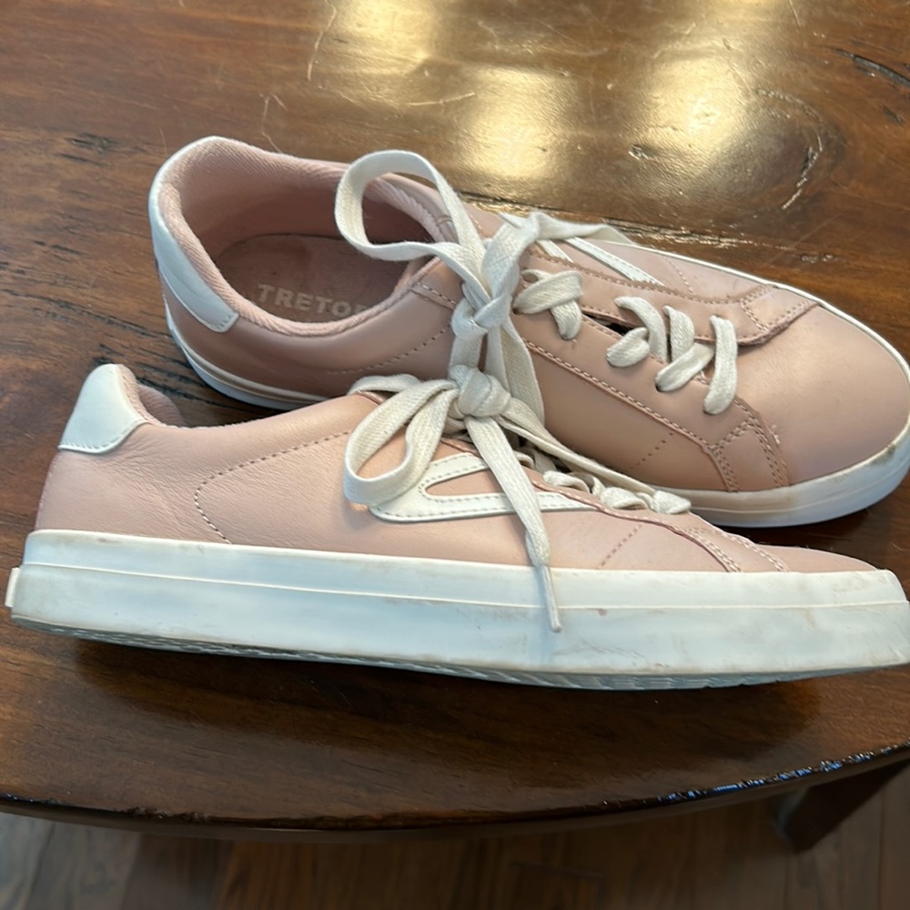 Pink Tretorn tennis shoes gently worn
